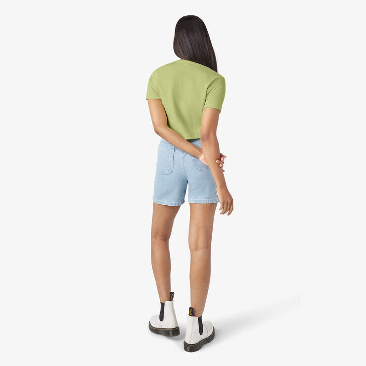 Women’s Short Sleeve Emporia Cardigan - Pale Green (AEG) image number 6