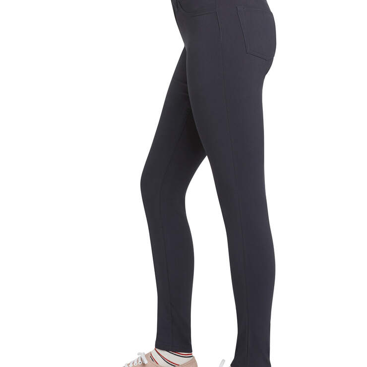Dickies Girl Juniors' Ultimate Stretch Day to Night Pants - Navy Blue (NVY) image number 3