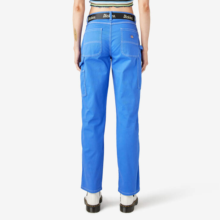 Women's Relaxed Fit Carpenter Pants - Satin Sky (SK2) image number 2