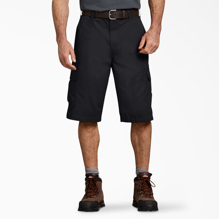 Loose Fit Cargo Shorts, 13&quot; - Rinsed Black &#40;RBK&#41;