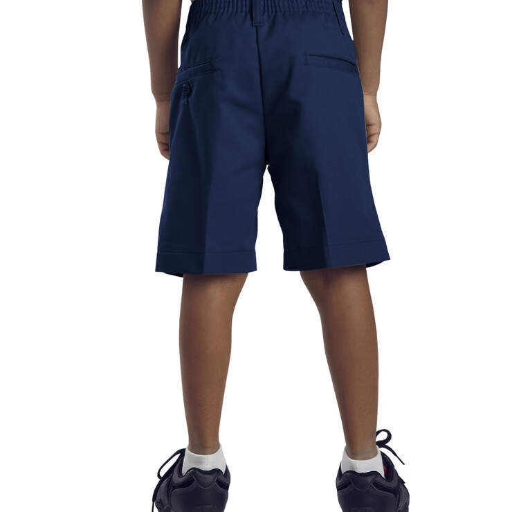 Boys' Pleated Front Shorts, 4-7 - Dark Navy (DN) image number 2