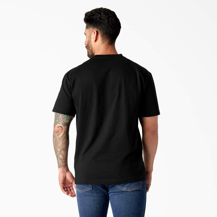 Short Sleeve Logo Graphic T-Shirt - Black (KBK) image number 2