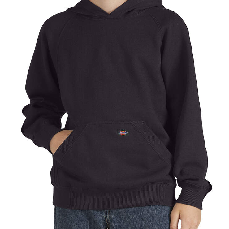 Boys' Fleece Pullover Hoodie, 8-20 - Black (BK) image number 1