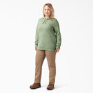 Women&#39;s Plus Heavyweight Logo Sleeve Pullover - Celadon Green &#40;C2G&#41;