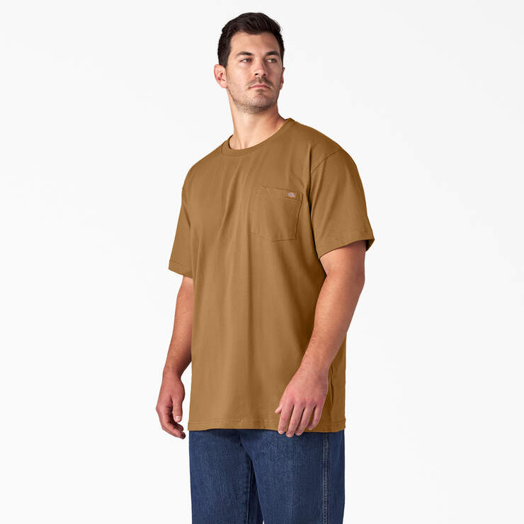 Heavyweight Short Sleeve Pocket T-Shirt - Brown Duck (BD) image number 6