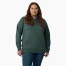 Women&#39;s Plus Heavyweight Logo Sleeve Hoodie - Lincoln Green &#40;LN&#41;