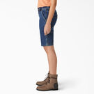 Women&rsquo;s Relaxed Fit Carpenter Shorts, 11&quot; - Stonewashed Dark Blue &#40;DSW&#41;