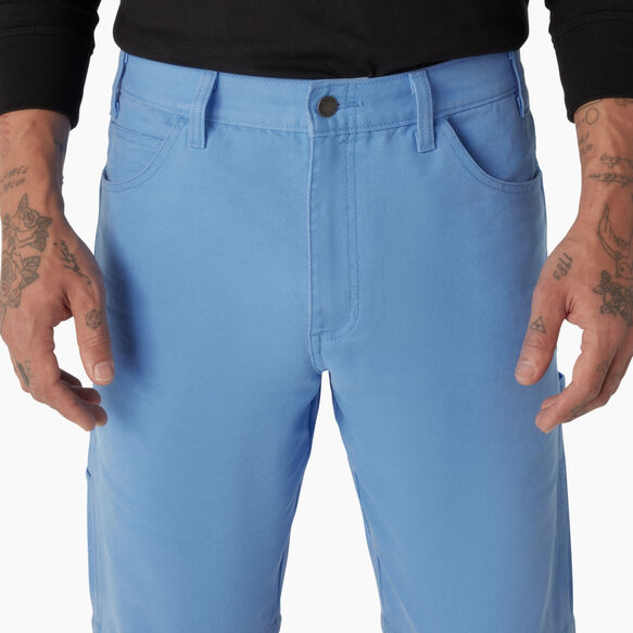 Stonewashed Duck Carpenter Shorts, 11&quot; - Stonewashed Azure Blue &#40;SWZ&#41;