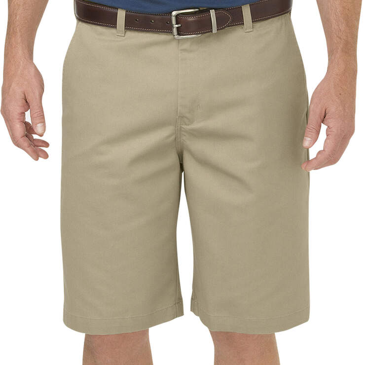 Dickies KHAKI 10" Relaxed Fit Comfort Waist Shorts - Rinsed Desert Sand (RDS) image number 1