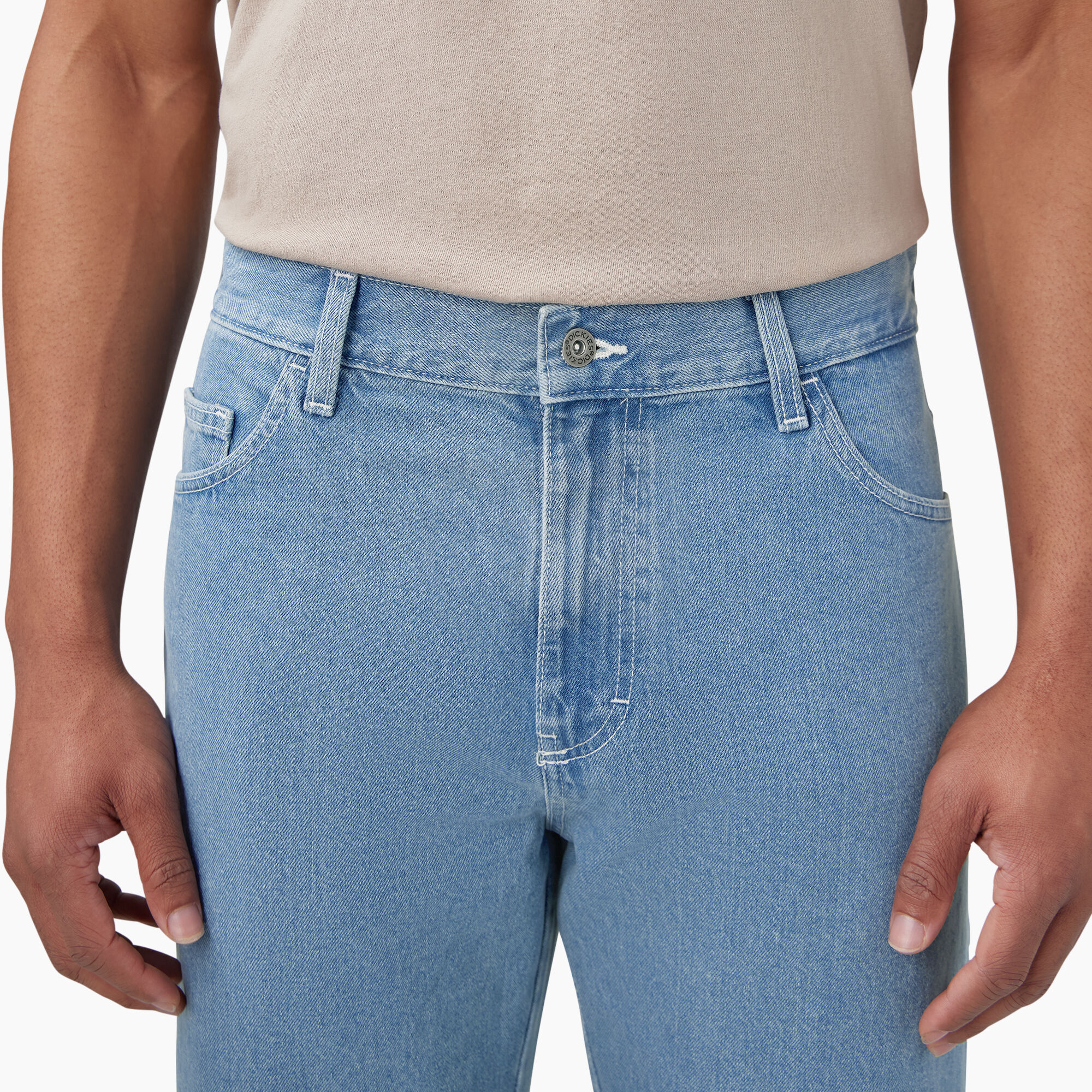 WYM DOUBLE KNEE CURVED SEAM BAGGY DENIM