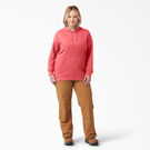 Women&#39;s Plus Heavyweight Logo Sleeve Hoodie - Tea Rose &#40;T1R&#41;
