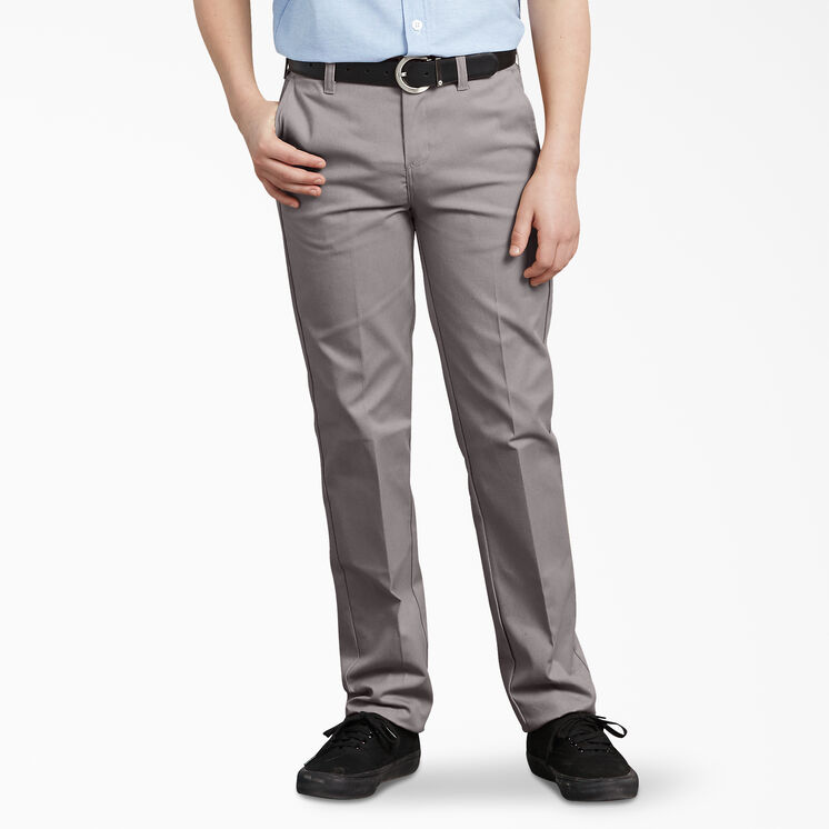 Boys&#39; FLEX Slim Fit Pants, 4-20 - Silver &#40;SV&#41;