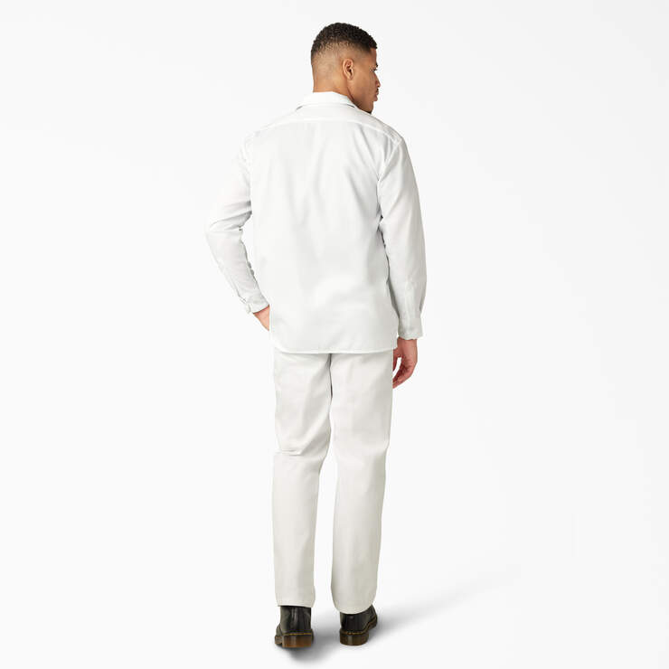 Long Sleeve Work Shirt - White (WH) image number 9