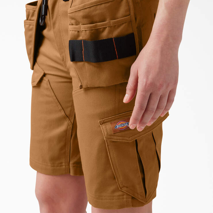 Traeger x Dickies Women's Relaxed Fit Shorts, 9" - Brown Duck (BD) image number 5