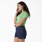 Women&#39;s Butterfly Graphic Cropped Baby T-Shirt - Apple Mint &#40;AR2&#41;