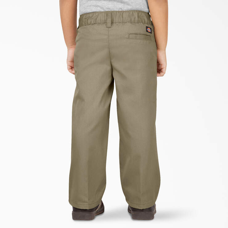 Toddler Classic Fit Straight Leg Pull-on Pants - Khaki (KH) image number 2
