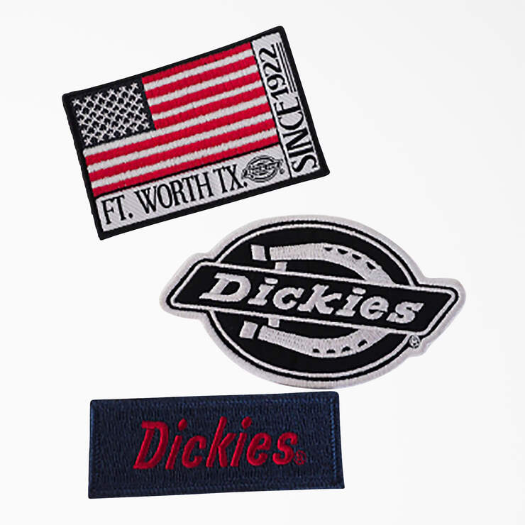 Dickies Logo & Flag Iron-on Patches, 3-Pack - Dickies US