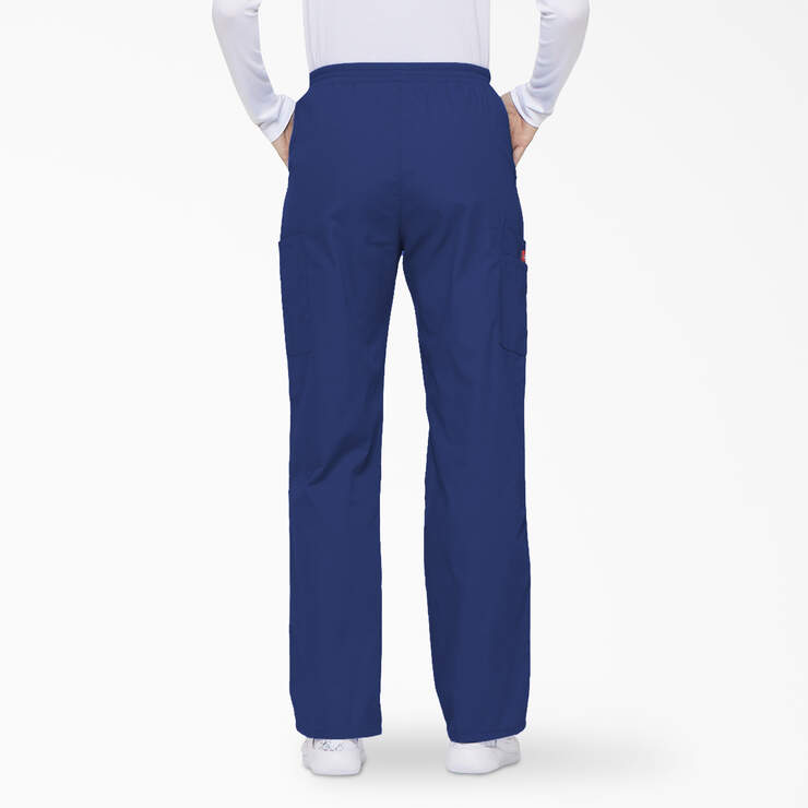 Women's EDS Signature Cargo Scrub Pants - Galaxy Blue (GBL) image number 2