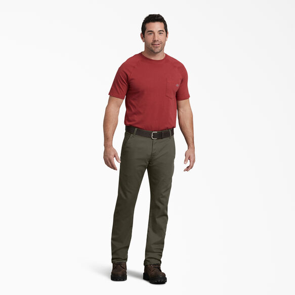 FLEX Regular Fit Duck Carpenter Pants - Stonewashed Moss Green &#40;SMS&#41;