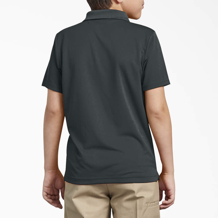 Kids' Performance Short Sleeve Polo, 4-20 - Hunter Green (GH) image number 2