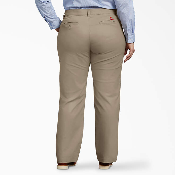 Women's Plus FLEX Relaxed Fit Pants - Desert Sand (DS) image number 2