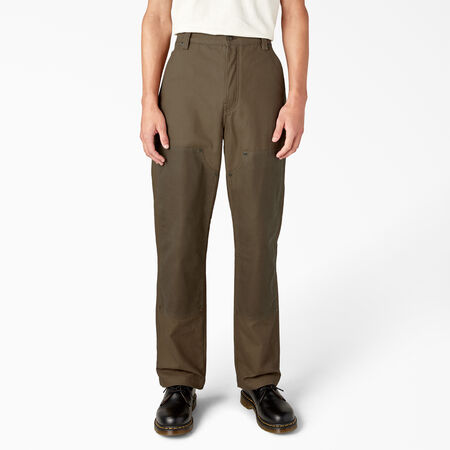 Lucas Regular Fit Waxed Canvas Double Knee Pants - Acorn &#40;AC2&#41;