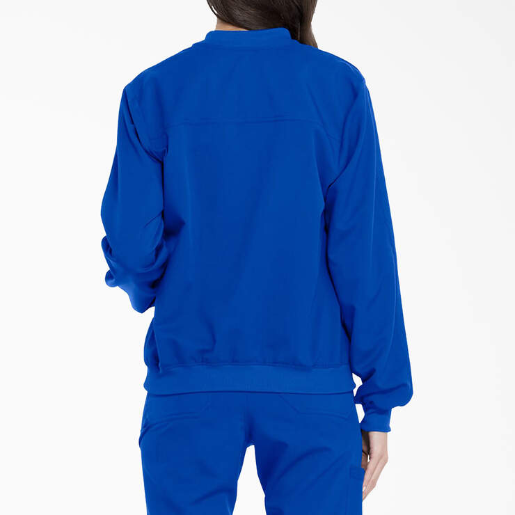 Women's Balance Zip Front Scrub Jacket - Royal Blue (RB) image number 2