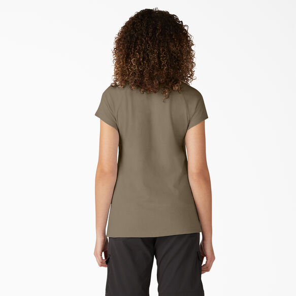 Women&#39;s Cooling Short Sleeve Pocket T-Shirt - Military Green Heather &#40;MLD&#41;