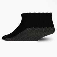 Dri-Tech Quarter Socks, Size 12-15, 6-Pack - Black (BK)