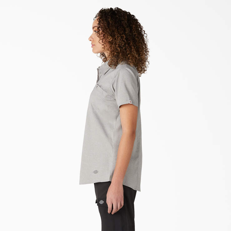 Women's Cooling Short Sleeve Work Shirt - Alloy Heather (LYH) image number 3