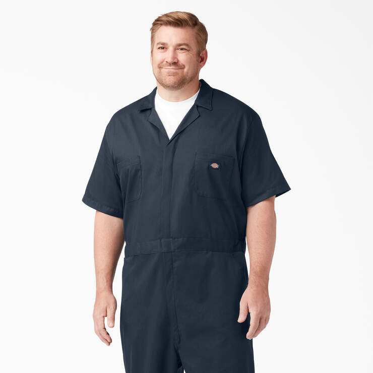 FLEX Short Sleeve Coveralls - Dark Navy (DN) image number 7