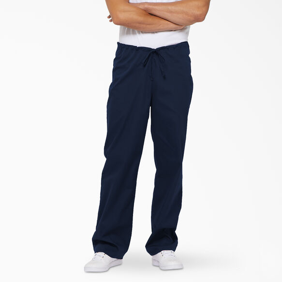 Unisex EDS Signature Drawstring Scrub Pants - NAVY (NVY)