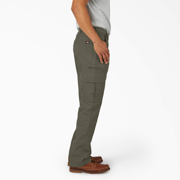 FLEX DuraTech Relaxed Fit Ripstop Cargo Pants - Moss Green (MS) image number 4