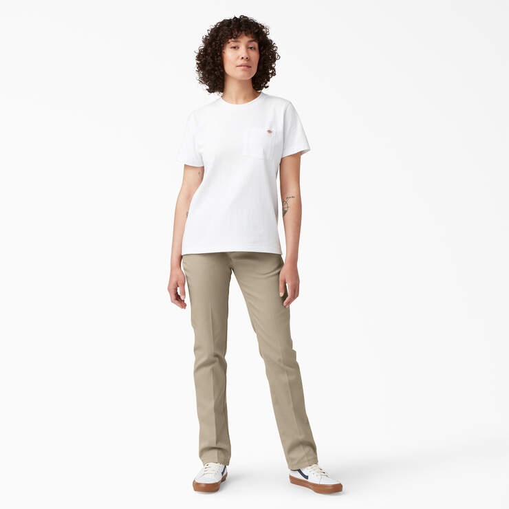 Women's FLEX Slim Fit Pants - Desert Sand (DS) image number 3