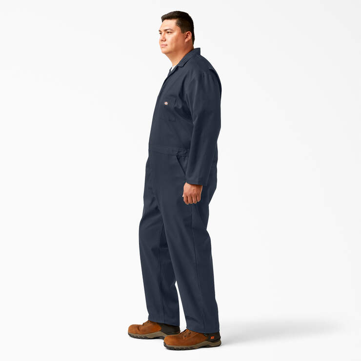 Mens Long Sleeve Coverall Stain and Wrinkle Resistant Work Jumpsuit Uniform  