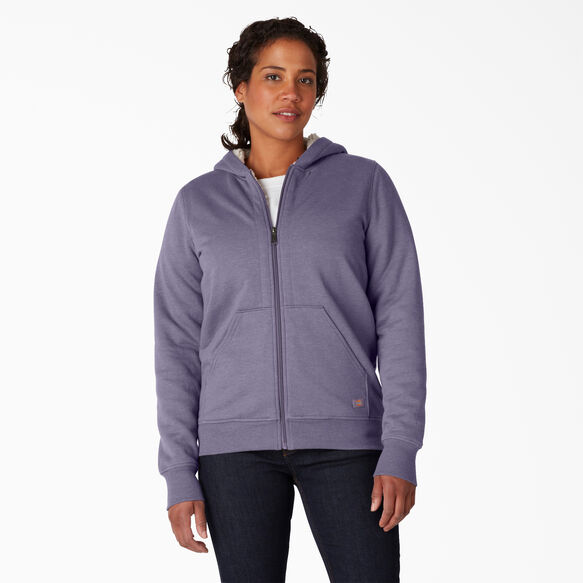 Women&rsquo;s High Pile Fleece Lined Hoodie - Blue Violet &#40;B2H&#41;