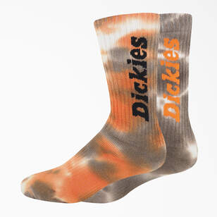 Tie-Dye Crew Socks, Size 6-12, 2-Pack