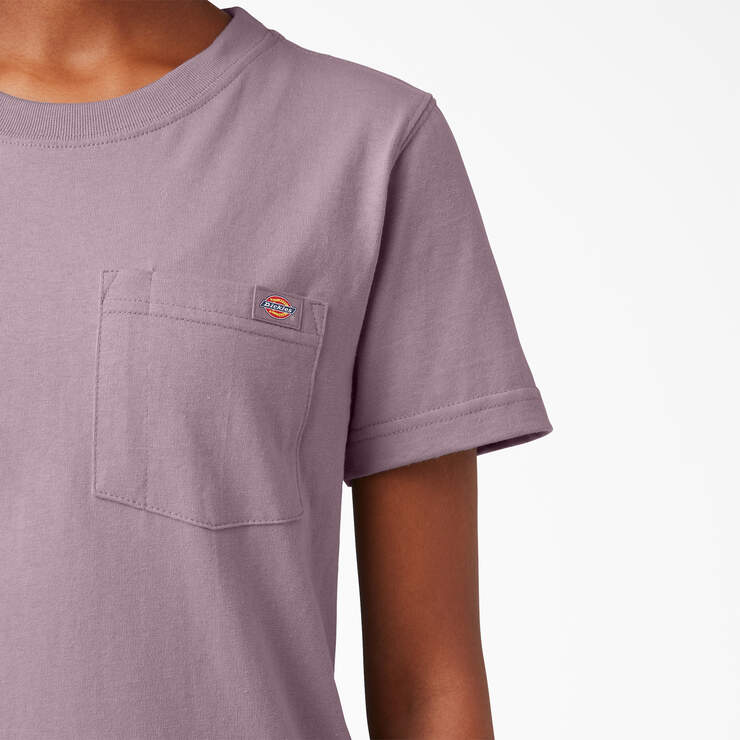 Women's Heavyweight Short Sleeve Pocket T-Shirt - Lilac (LC) image number 5