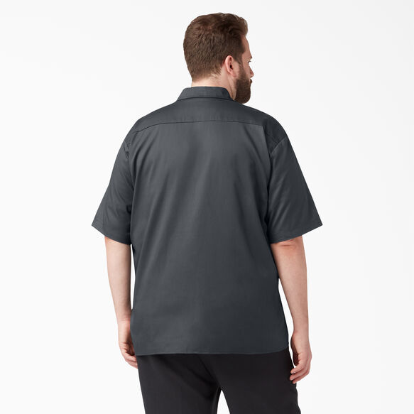 Relaxed Fit Short Sleeve Work Shirt - Charcoal Gray &#40;CH&#41;