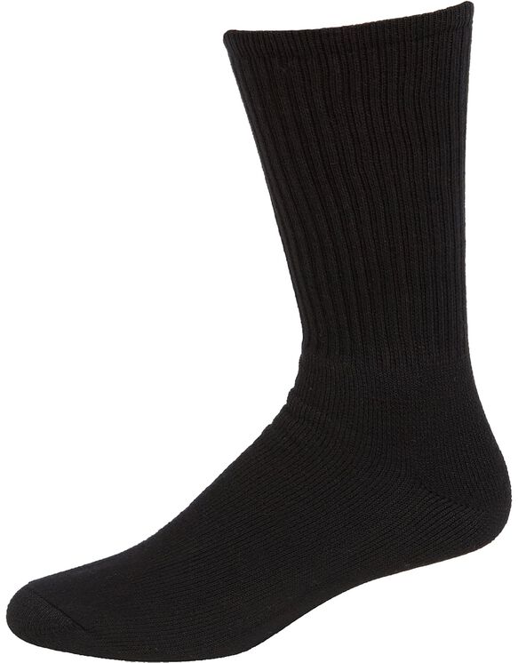 Industrial Strength Crew Socks, 3-Pack - BLACK (BK)