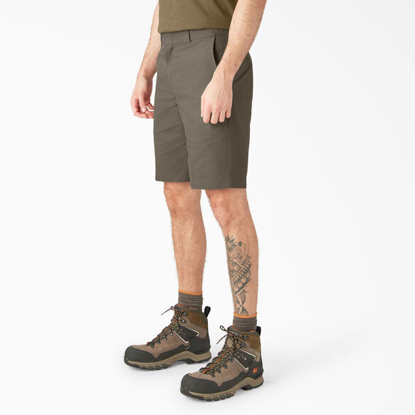 Relaxed Fit Work Shorts, 11&quot; - Mushroom &#40;MR1&#41;