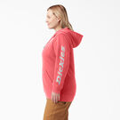 Women&#39;s Plus Heavyweight Logo Sleeve Hoodie - Tea Rose &#40;T1R&#41;