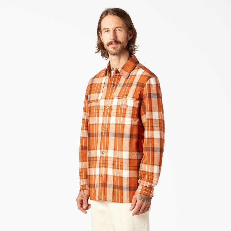 Nimmons Plaid Long Sleeve Shirt - Bombay Brown Plaid (NCR) image number 3