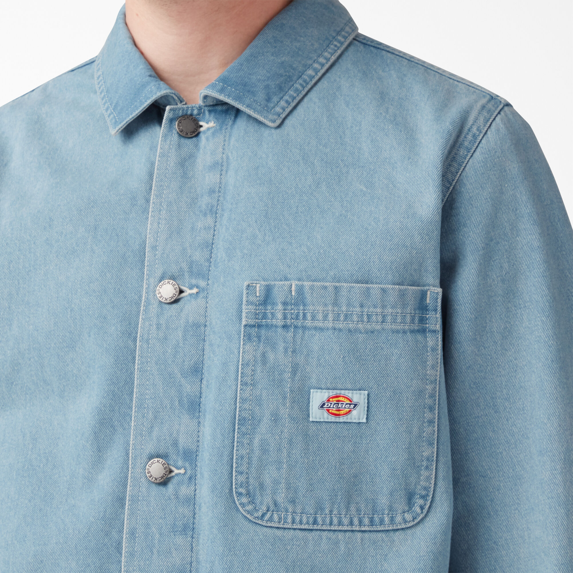 Men s Jean Jacket Denim Chore Coat Dickies Dickies US