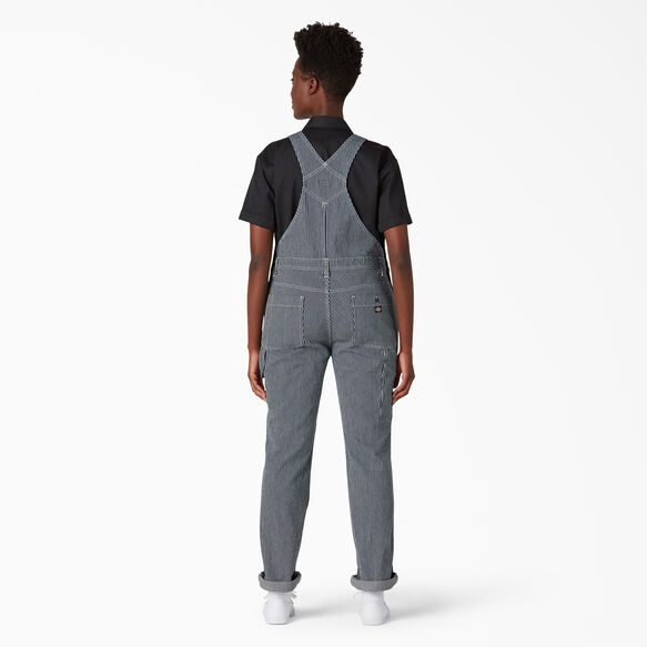 Women&#39;s Hickory Stripe Double Knee Bib Overalls - Rinsed Hickory Stripe &#40;RHS&#41;