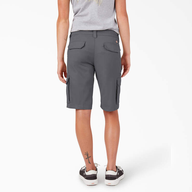 Women's Relaxed Fit Cargo Shorts, 11" - Graphite Gray (GA) image number 2