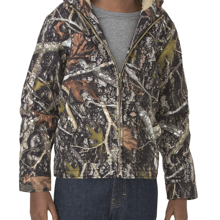 Boys' Sherpa Lined Duck Jacket, 8-20 - Camo New Conceal (CNC) image number 1