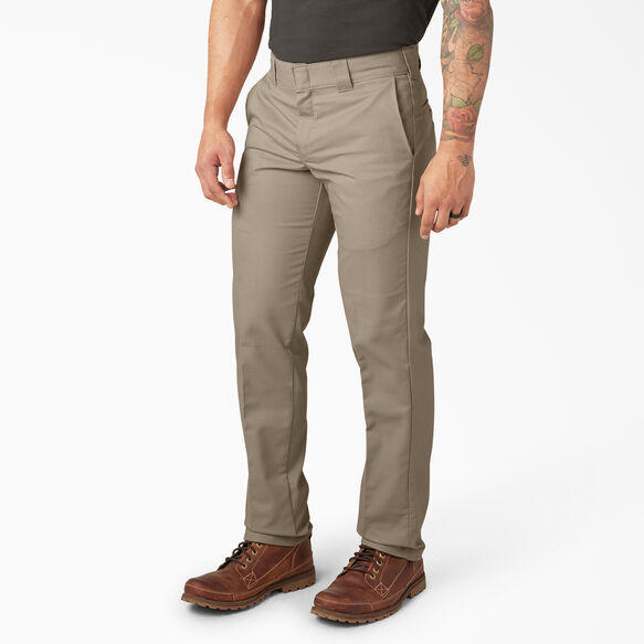 Slim Fit Taper Leg Multi-Use Pocket Work Pants - Desert Khaki &#40;DS&#41;