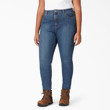Women&rsquo;s Perfect Shape Plus Skinny Leg Denim Jeans - Stonewashed Indigo Blue &#40;SNB&#41;