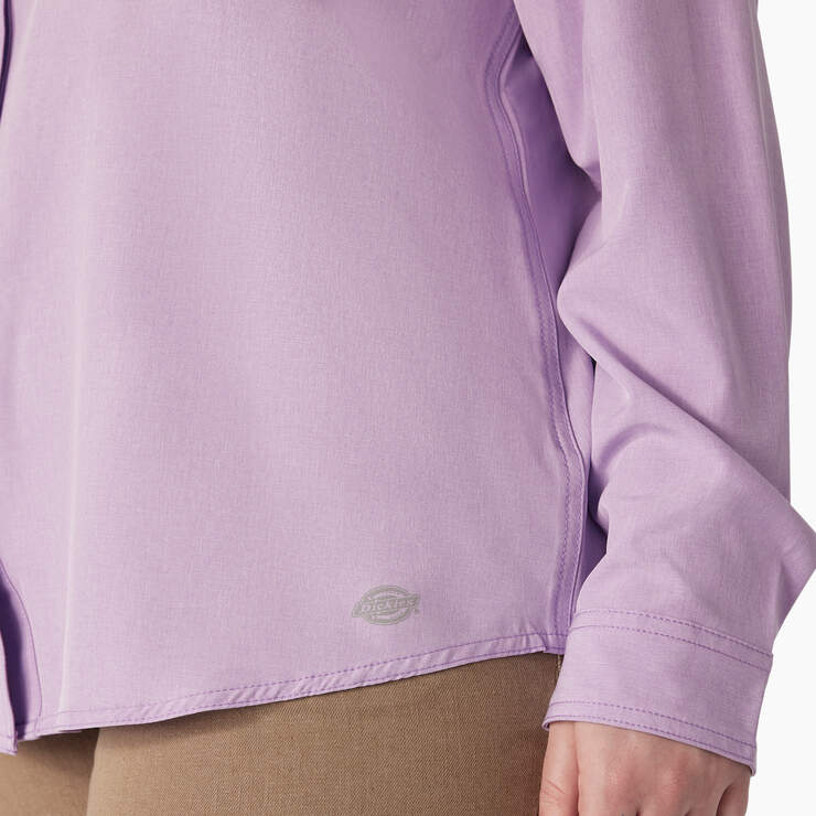 Women's Plus Cooling Roll-Tab Work Shirt - Purple Rose (URD) image number 6